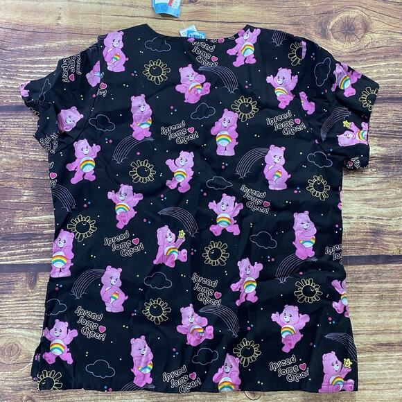 Care Bears Scrubs Women's L All Over Print Spread Some Cheer Nurse Uniform - Picture 2 of 5